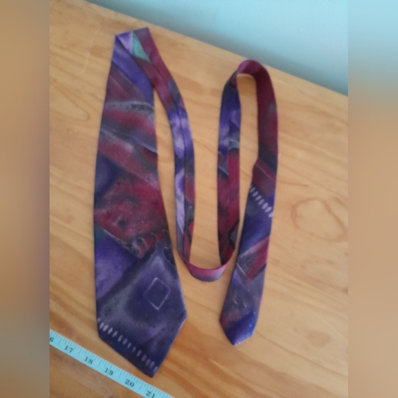 All Silk handmade Enrico guccini men tie XL size - Picture 5 of 9